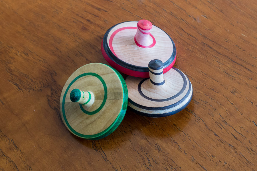 Maple Spin Tops